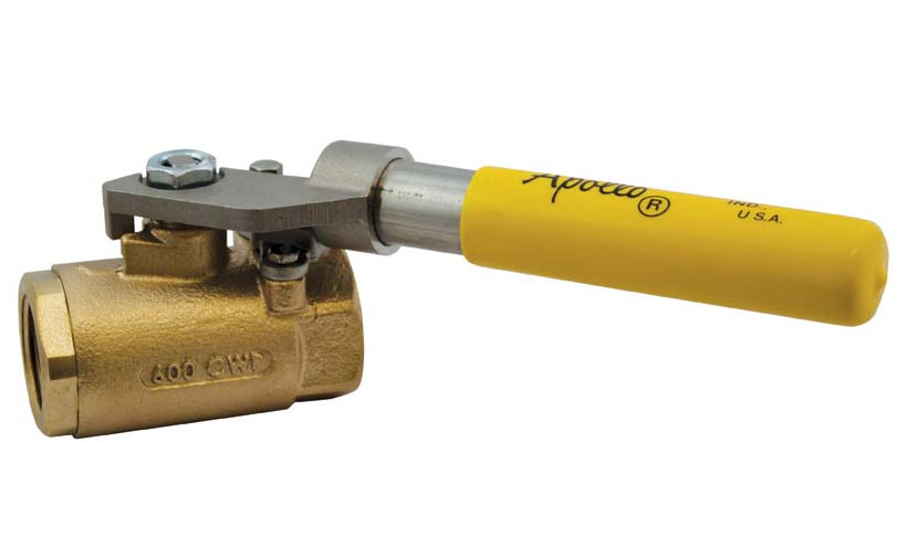 Apollo Bronze Ball Valve w/Spring Return Handle Apollo Bronze Ball Valve w/Spring Return Handle