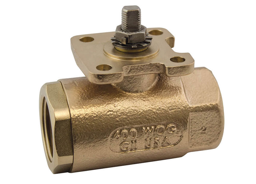 Apollo 71-ARX Bronze Actuator Ready Ball Valve 250 psig. Saturated Steam Apollo 71-ARX Bronze Actuator Ready Ball Valve